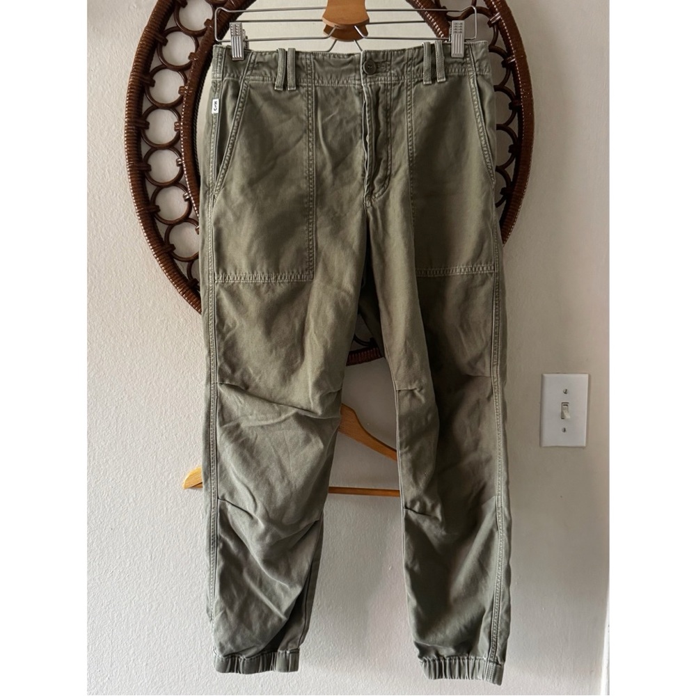 Citizens of Humanity Agni Utility Olive Green Cotton Jogger Pants Womens Size 26